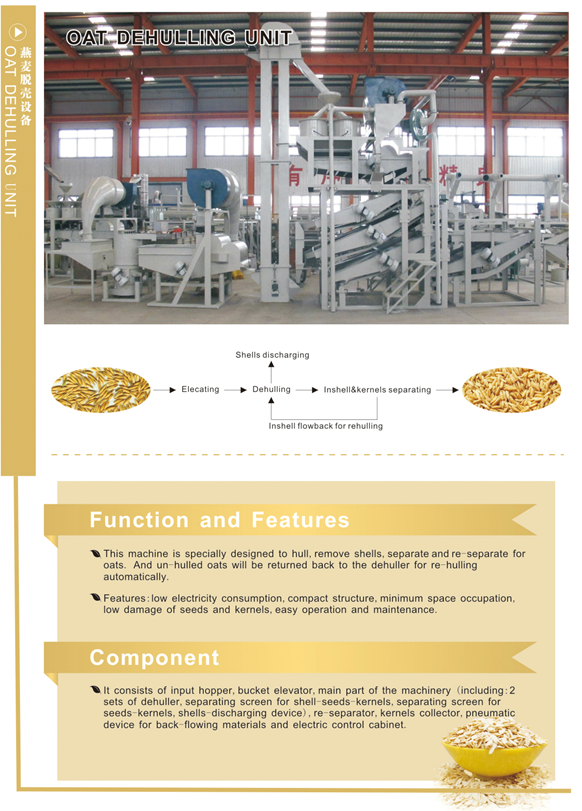 Oat Hulling Machine